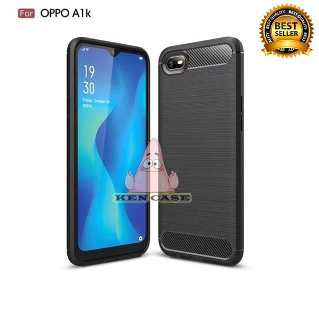 SOFT CASE SLIM FIT CARBON OPPO A1K 2019
