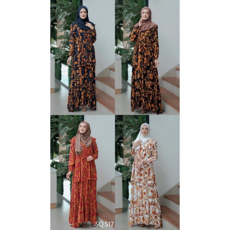 Asyiqa asyiqagrosir gamis dress longdress homedress busui wanita