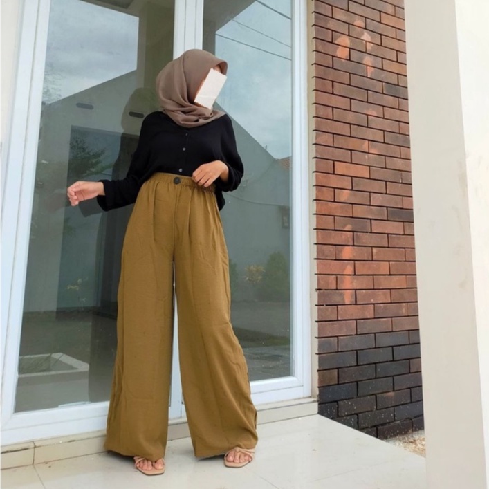 KULOT DAILY VARIASI KANCING/KULOT KANCING CRINKLE AIRFLOW