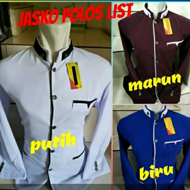Jasko Elegan 3 Warna Polos List