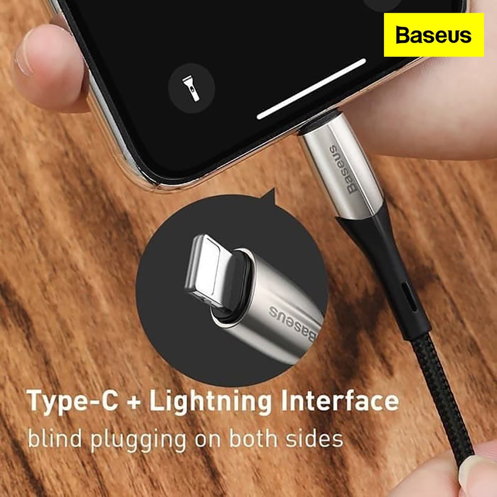 Baseus PD Flash Charger Quick Cable Type C to Lightning Data Kabel