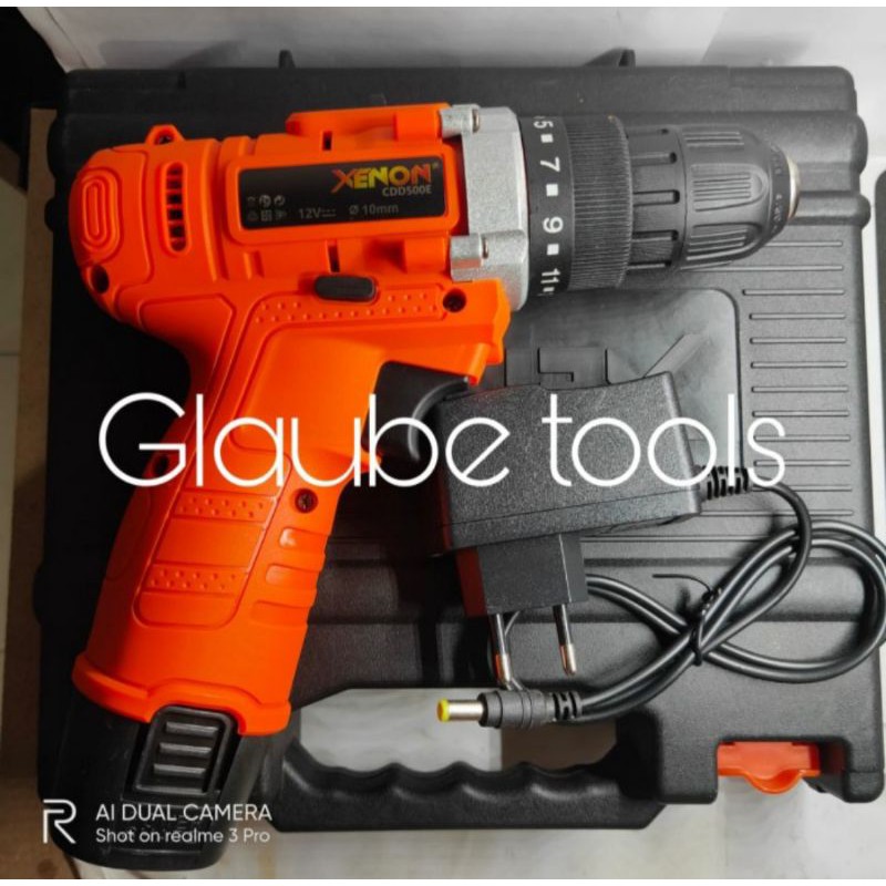 Mesin Bor Baterai Charges 1 Baterai Xenon Cdd