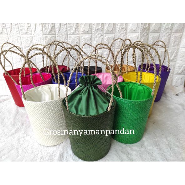 

RB Tas Pandan EMBER POLOS GG RARA Parcel souvernir anyaman Keranjang Parcel gift hampers parsel