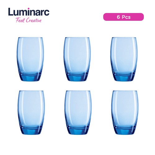 Jual Luminarc Gelas Tumbler High Balltinggi Salto Ice Bluebiru 350ml 6pcs Shopee Indonesia 2572