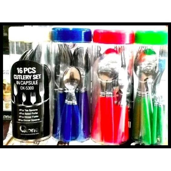 TEMPAT SENDOK GARPU SET 24 PCS OXONE OX-5300