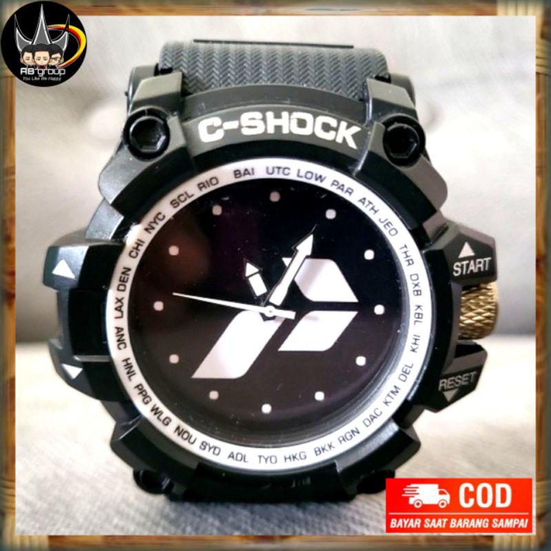 AB-C-SHOCK34 | FREE BOX | Jam Tangan sport Desain Logo Pertamina | Analog