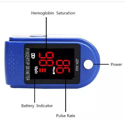 OXIMETER FINGERTIP PULSE LK87 AB-88 Alat Pengukur Kadar Oksigen Darah detak Jantung Oxymeter spO2