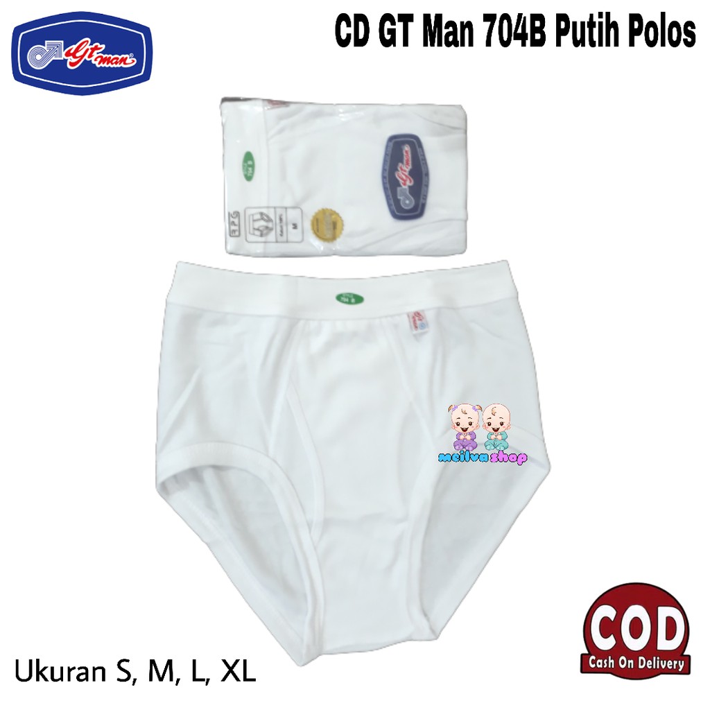 1 PCS CD GT MAN 704 B PUTIH | Celana Dalam GT MAN Putih Polos