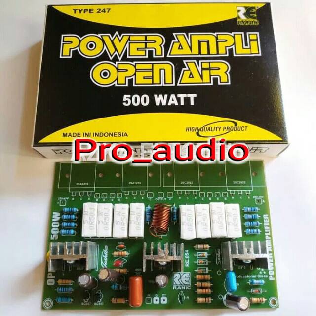 Kit Driver Power Amplifier Open Air 500w