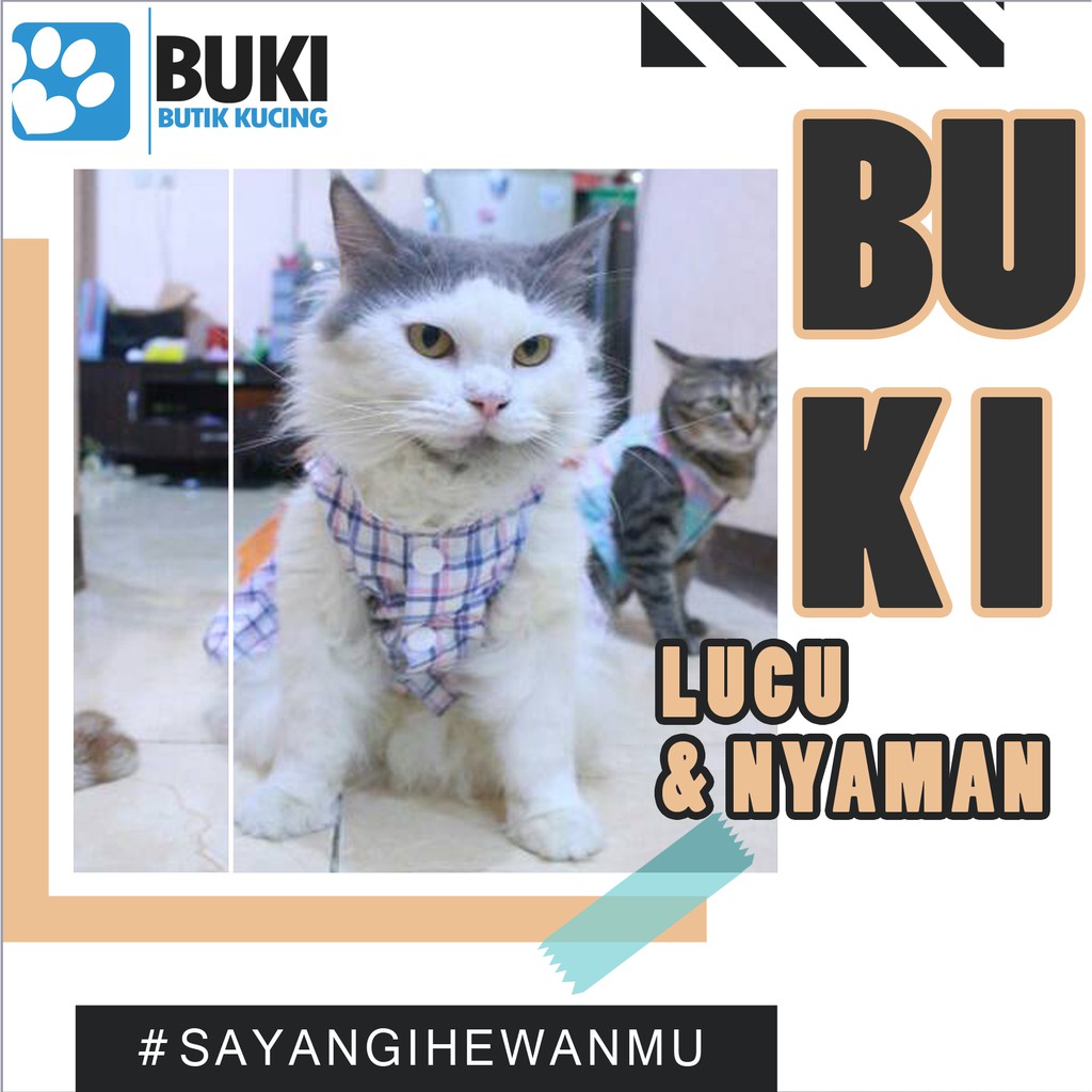 Buki Baju Hewan Baju Kucing Dan Baju Anjing Dress Kotak Kotak