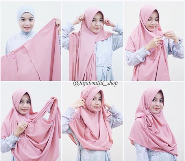 Pasmina Instan safana 2 muka (bahan buble)