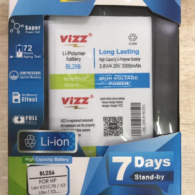 Baterai vizz double power lenovo bl256