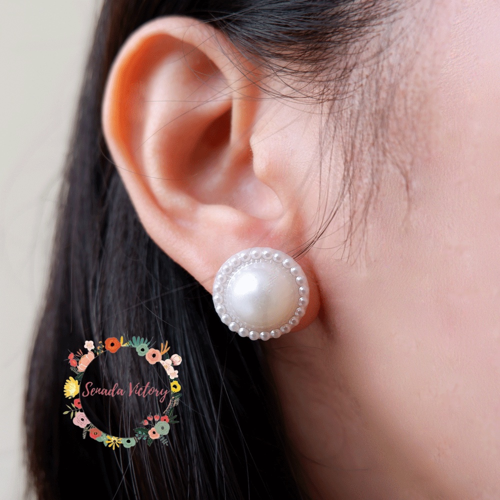 Senada Victory Anting Pesta Anting Korea Anting Tusuk Bulat SV000030