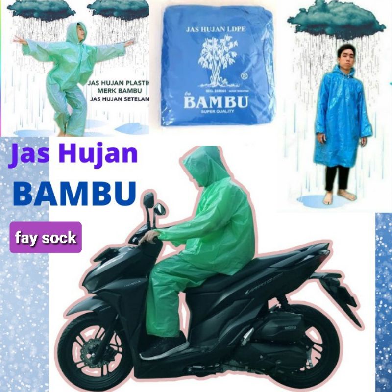 Jas Hujan / Jas Hujan Bambu / Jas Hujan plastik Tebal  / Jas Hujan Bambu PONCO &amp; SETELAN  / Jas Hujan Murah / Jas Hujan Motor / jas Hujan / Jas Hujan HDPE