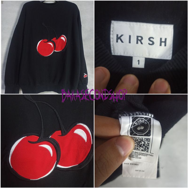 Kirsh crewnrck hitam