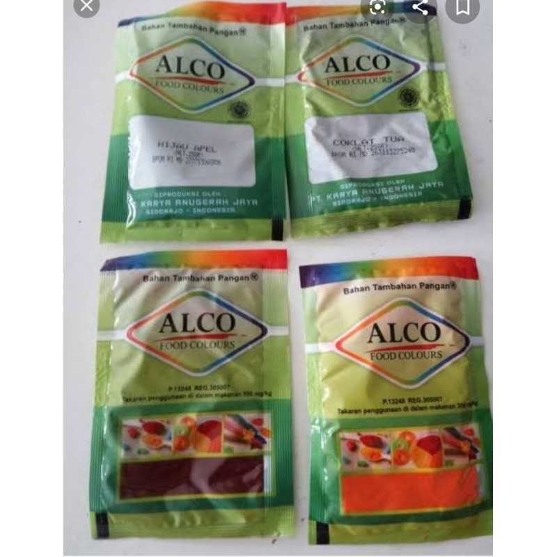 

[ECER] Alco Pewarna Makanan Bubuk 25gr