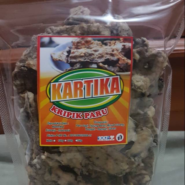 

KRIPIK KERIPIK PARU SAPI GORENG KRISPI KARTIKA 250 GRAM CAMILAN CEMILAN CRISPY TRADISIONAL DIGORENG DENGAN MINYAK GORENG KELAPA COCOK UNTUK LAUK PAUK