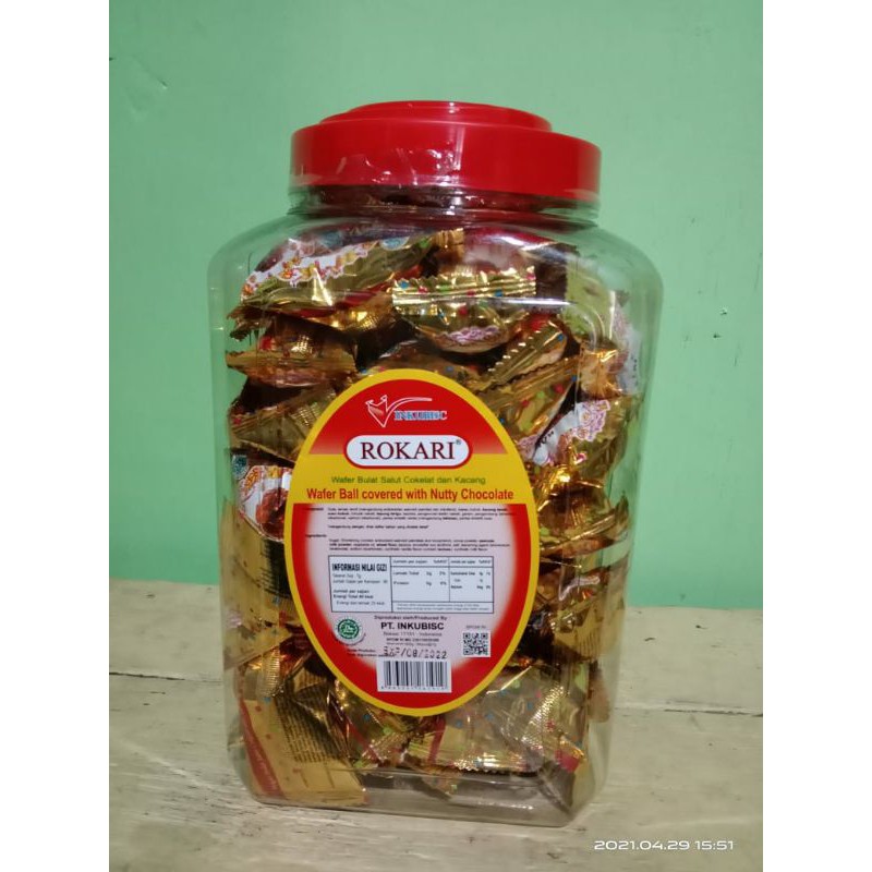Rokari Apollo Roka Wafer Coklat Kaleng Isi 80pcs