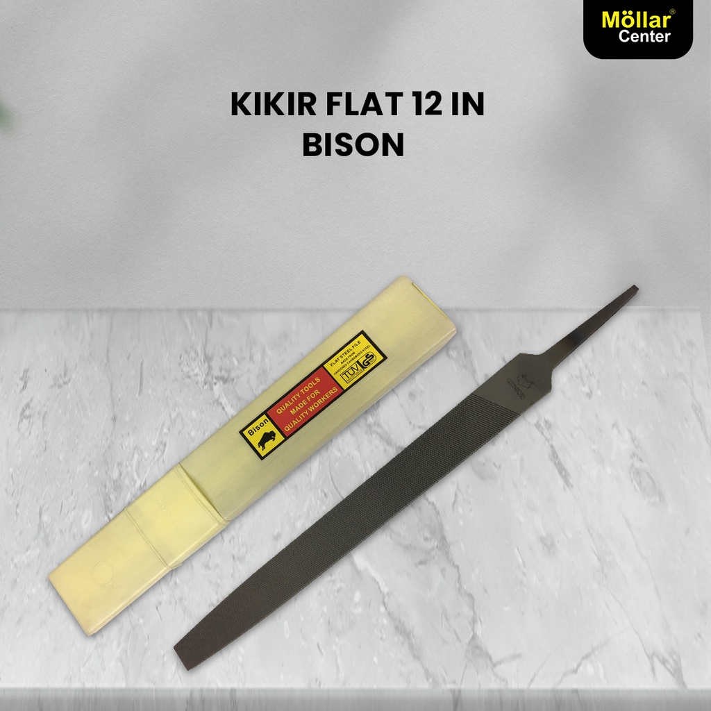 Jual KIKIR FLAT PLAT 12 INCHI BISON | Shopee Indonesia