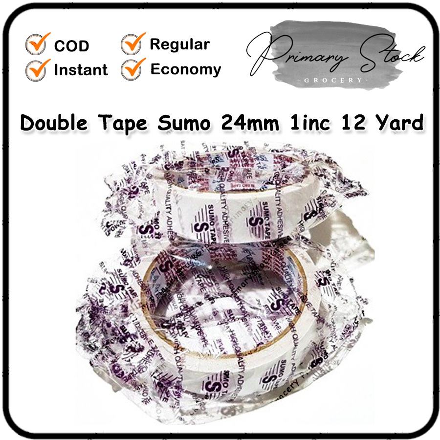 

Double Tape 24mm 1 inch Dobel Tip Kuat Sumo Tape 12 Yard