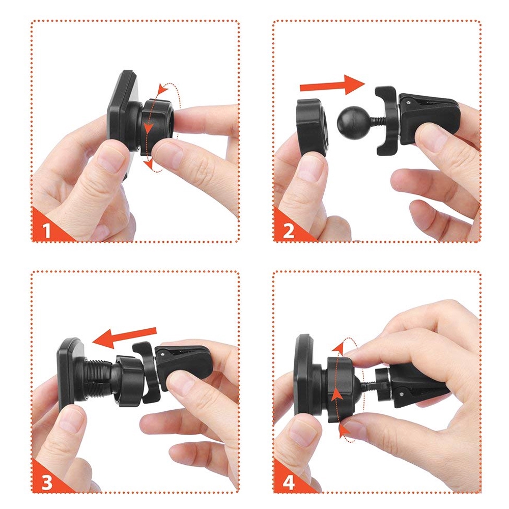 Car magnetic mobile phone holder Car vent bracket Braket Pengikat Ponsel Mobil Pemasangan Mudah Operasi Satu Tangan Dapat Diputar Dan Diatur