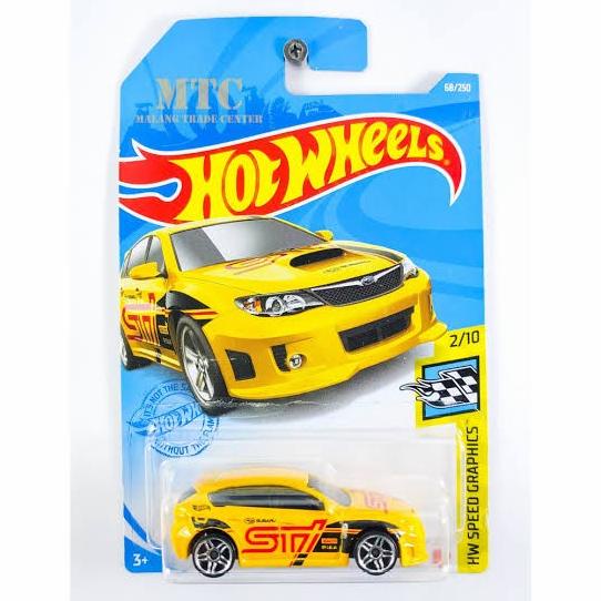 D 2021 SUBARU WRX STI KUNING HW SPEED GRAPHICS HOTWHEELS HOT WHEELS