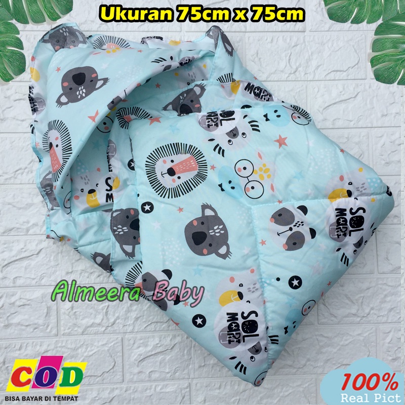 Ana Baby - Selimut Bayi Badcover Bayi Kualitas Premium Ukuran 75cm x75cm Topi Hoodye