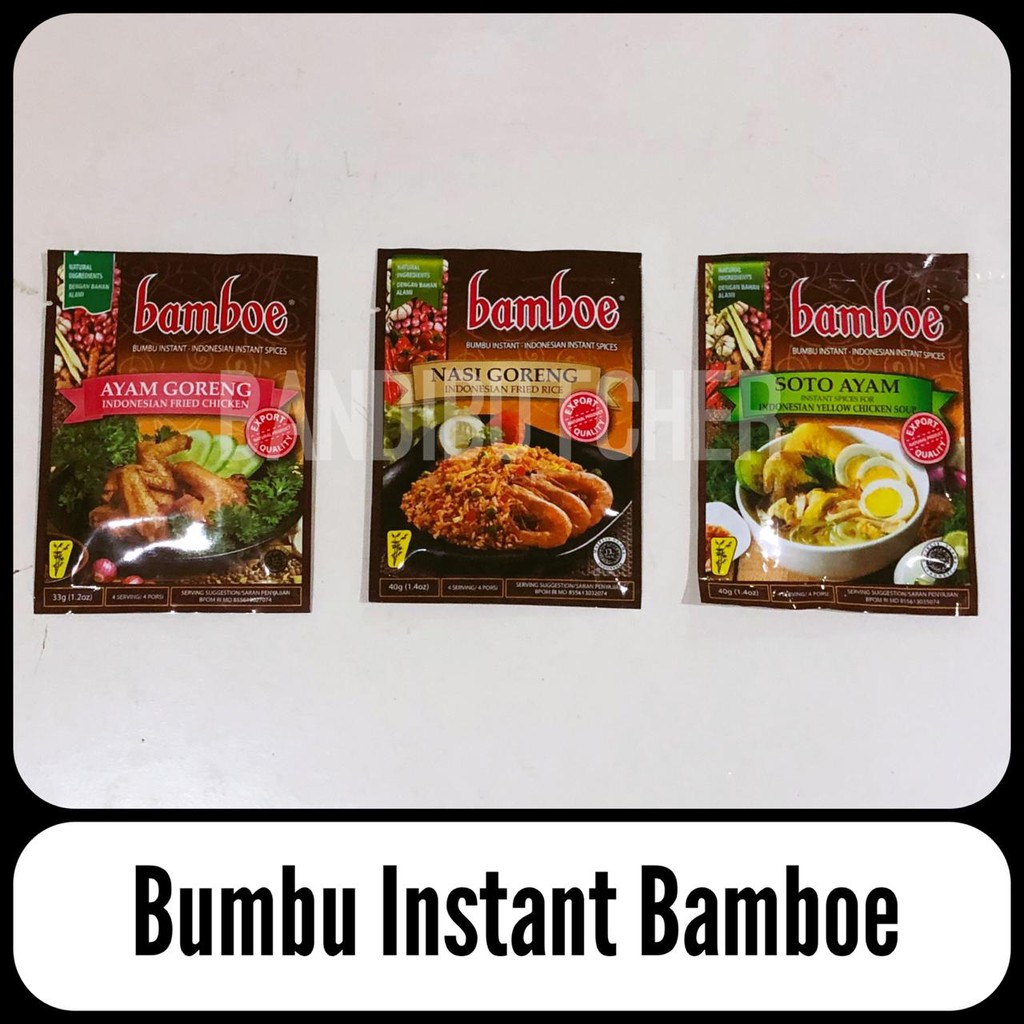 Bumbu Bamboe - Nasi Goreng / Ayam Goreng Ungkep / Soto Ayam Bumbu
