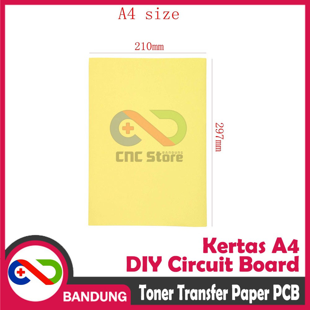 DIY KERTAS THERMAL TRANSFER PCB A4 KUNING LASER TONER