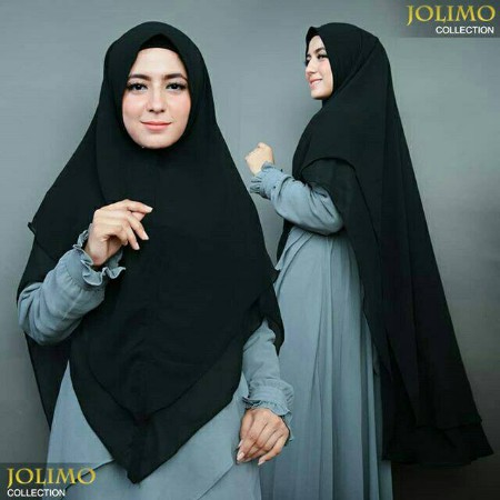 Khimar LV Ceruti / Hijab Ceruti LV Pinguin 2 (dua) Layer Syari
