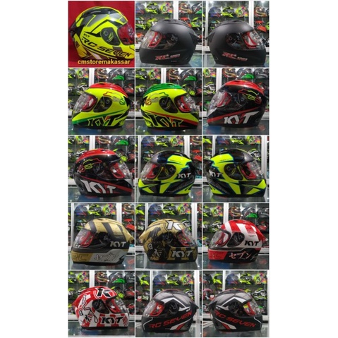 Helm KYT RC-7 Motif Full Face KYT RC7 KYT RC Seven