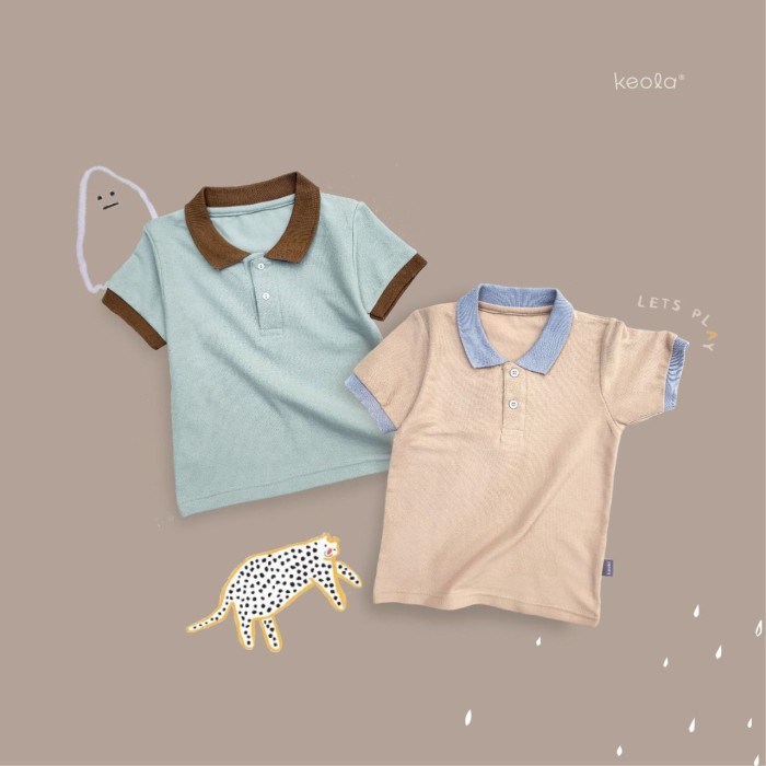 MD - Keola Life Polo Shirt Usia 1 – 6 Tahun / Premium Polo Tee Kekinian