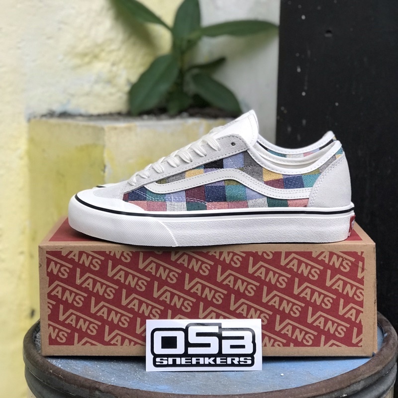 Vans Old Skool Style 36 Decon SF Woven Checkerboard multi Authentic [ 100% BNIB ]