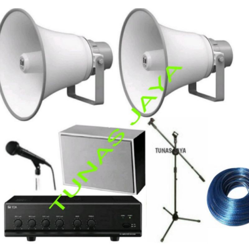 PAKET TOA SOUND SYSTEM MASJID DAN MUSHOLA PLUS MIC DAN STAND MIC