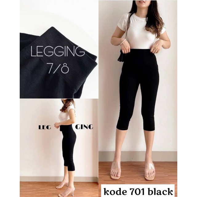 IS Legging 701 HW Import 7per8 / Legging 7per8 / Legging Wanita / Celana Wanita