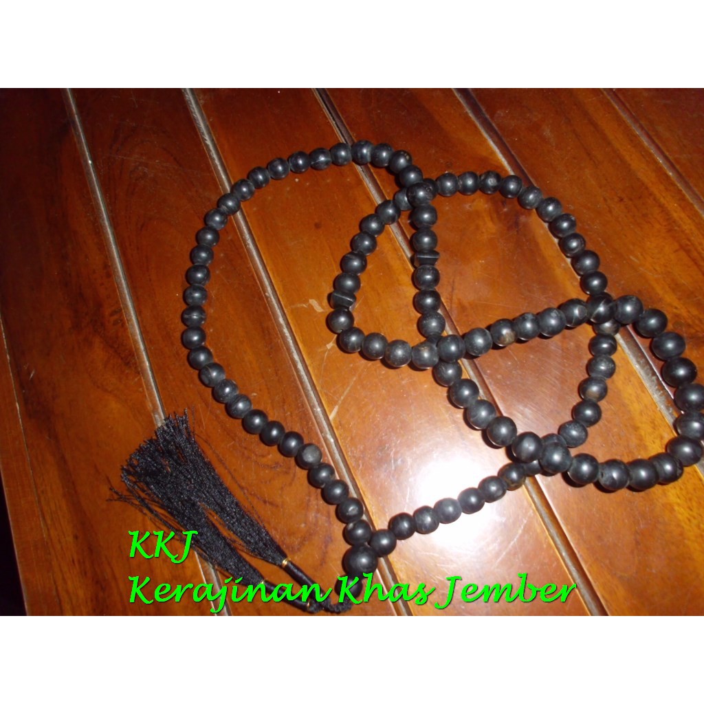 Tasbih batu FOSIL GALIH KELOR 99 biji 12 mm