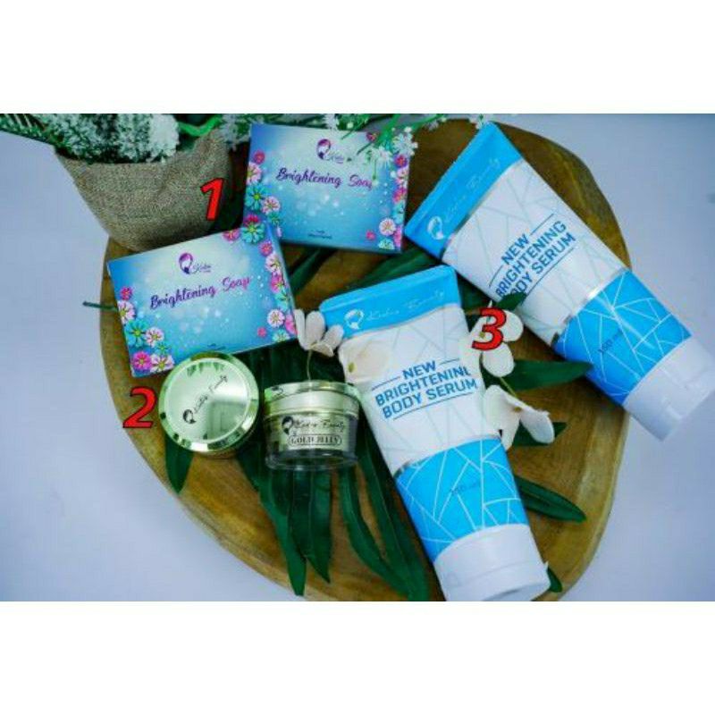 paket lengkap body serum dan sabun kedas beauty original 100%