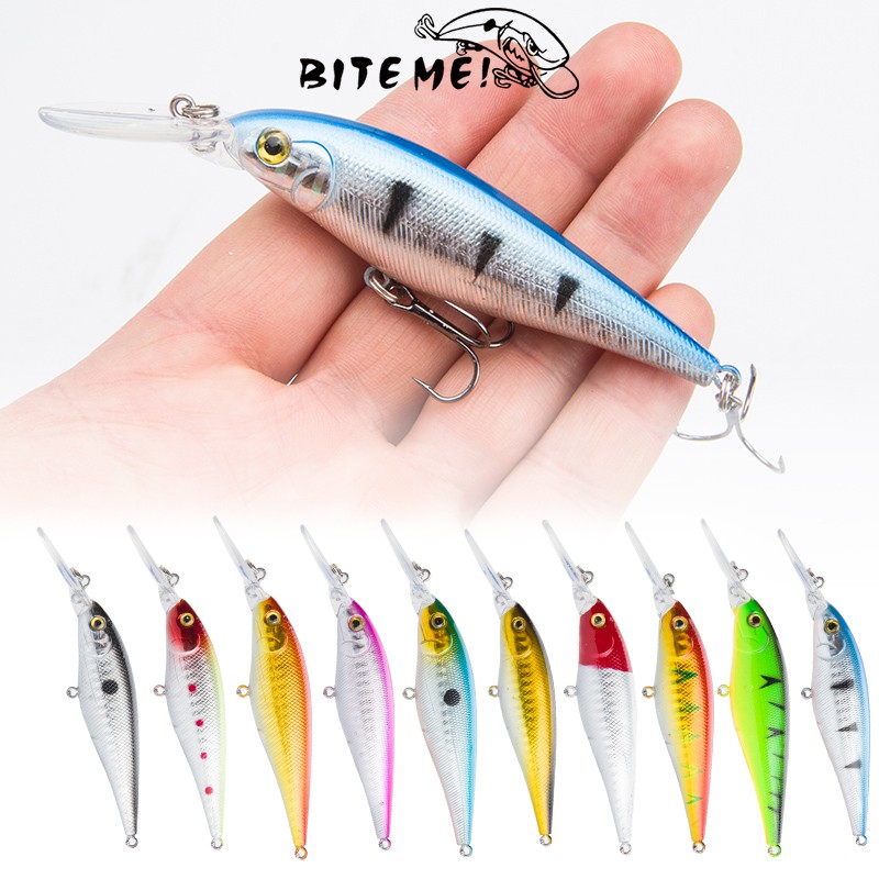 Alat Pancing Murah Umpan Mancing Alat Pancing Kail Pancing 1PCS 11cm/9.5g Sinking Minnow Umpan Pancing Buatan Clouser Minnow relix nusantara Umpan Pancing Plastic Bait Umpan Mancing Umpan Ikan