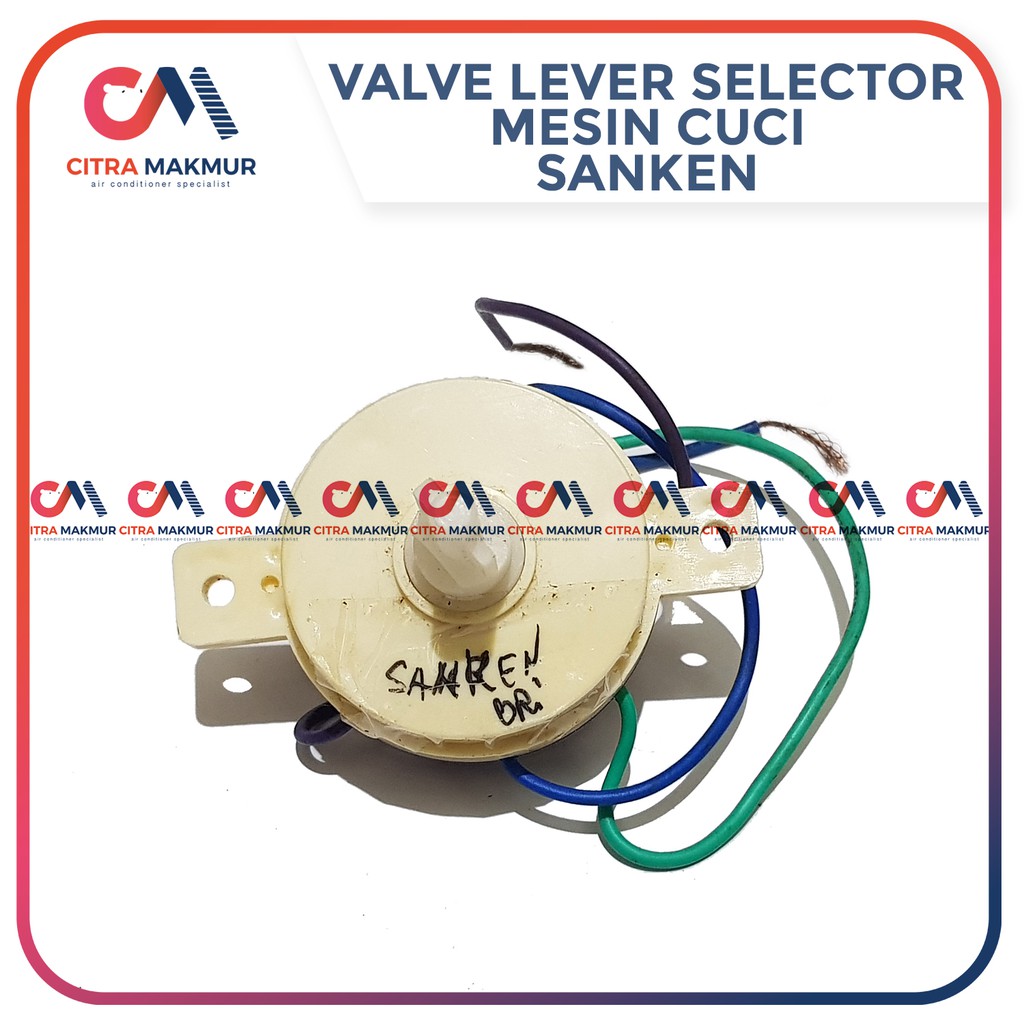 Drain Valve Lever Selector Sanken Knop Pembuangan Air Mesin Cuci 2 kabel bulat