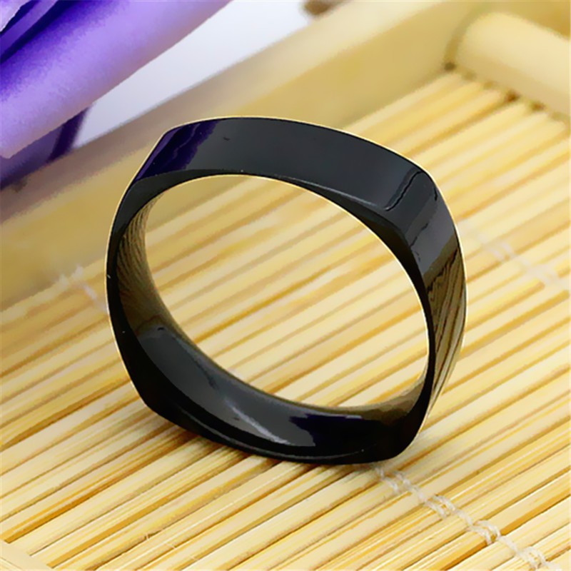 Cincin Titanium Mini Korea fashion cewek Wanita CK063 warna hitam unik