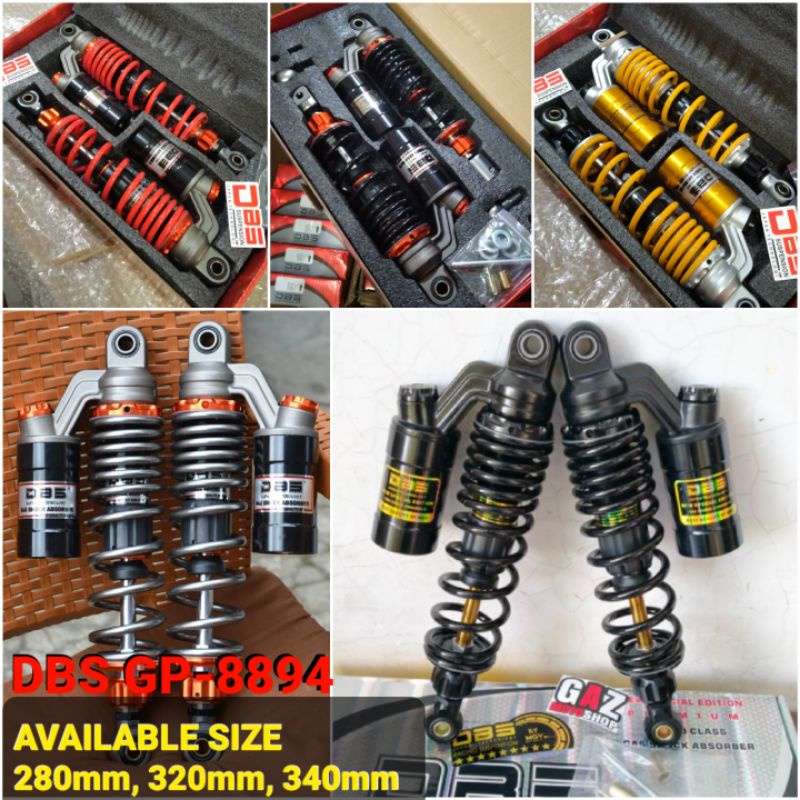 DBS Shockbreaker Tabung GP Copy KTC 280mm 320mm 340mm shock CB GL Bebek Jupiter Z FizR RX Nmax Aerox