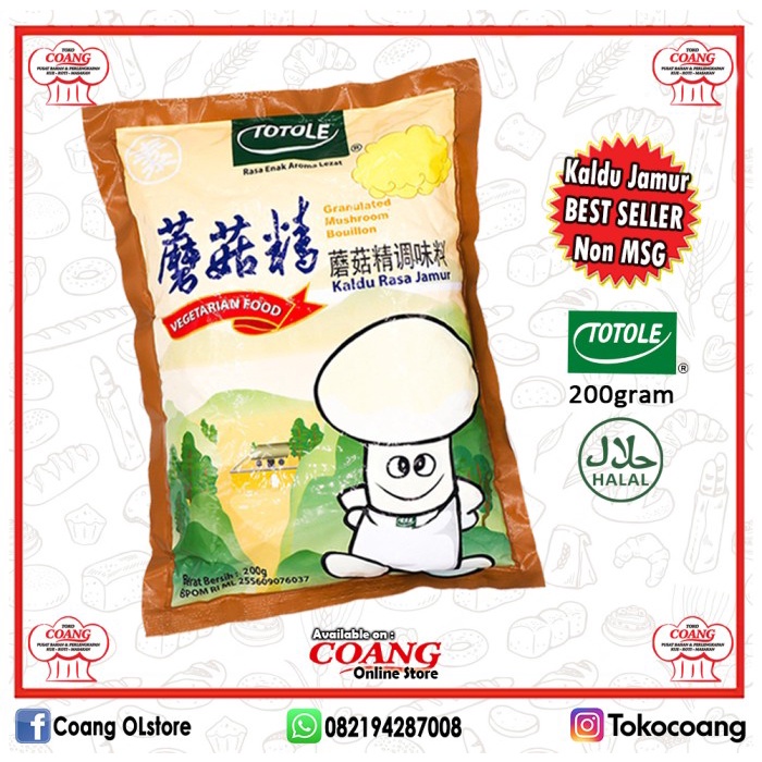 

NEW TOTOLE GRANULATED MUSHROOM 200 GRAM