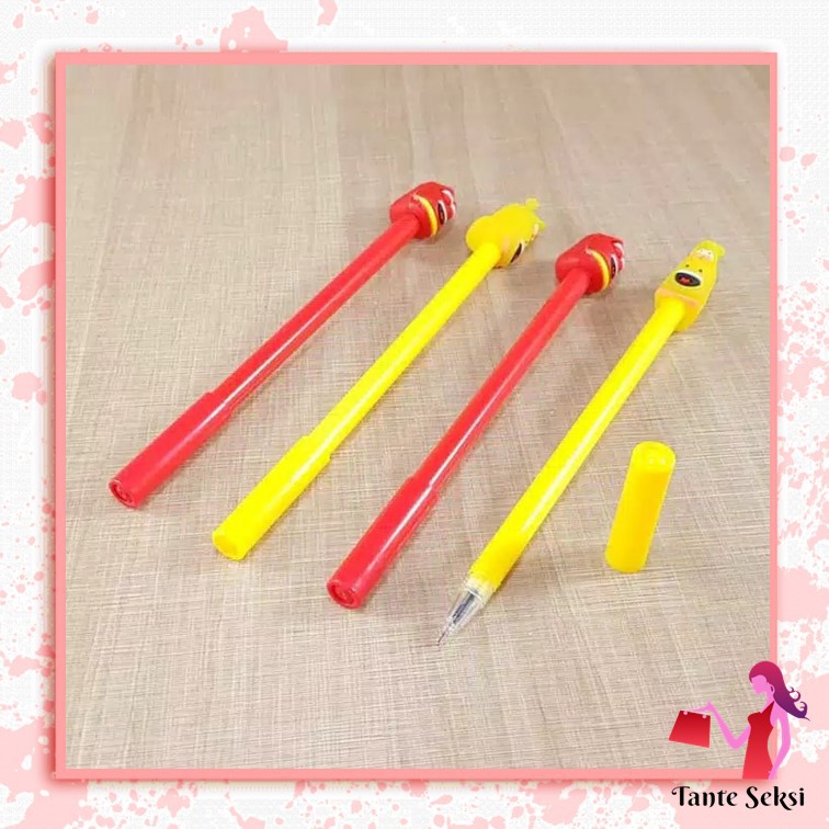 

Pulpen pena pen Karakter Larva Lucu Peralatan Sekolah Anak
