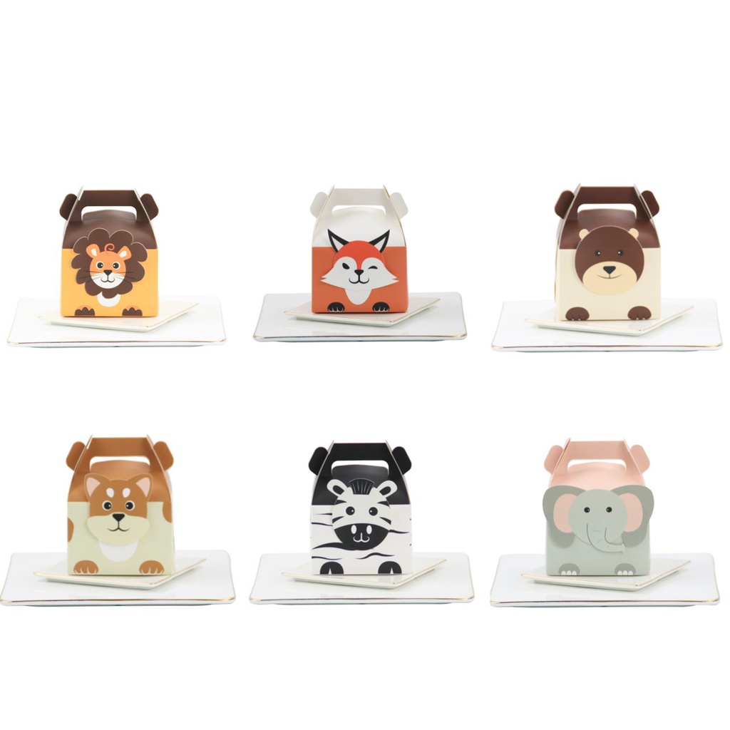 

@12pcs Jungle theme party favor box