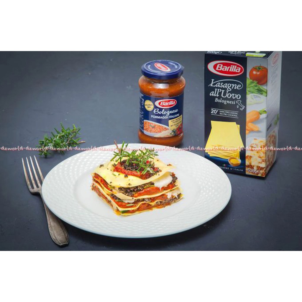 Barilla Collezione Lasagne All'Uovo 500gr Barila Lasagna Bahan untuk Membuat Lasangna Lembaran Instant Sheet Lasana Pizza Italia Master Of Pasta