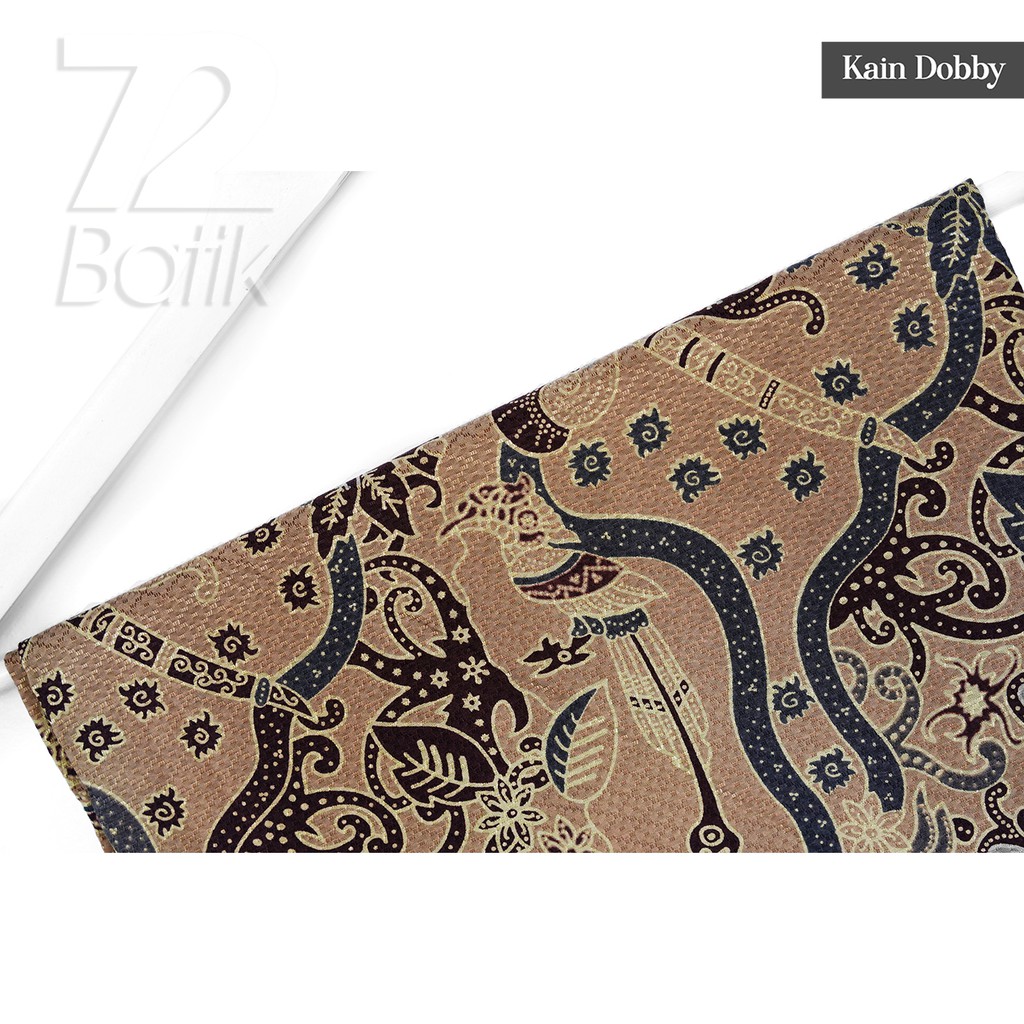 BAHAN BATIK PREMIUM Dobby Motif Burung Asmat Warna Cream Krem Kream Crem Dolbi Dobi 724374 Cap 72 Jarik Jarit Samping Kebat Panjang Batik Dobby Modern Premium Bahan Seragam Batik Pernikahan Kantor Keluarga Murah Kamen Jadi Batik Bali Lembaran