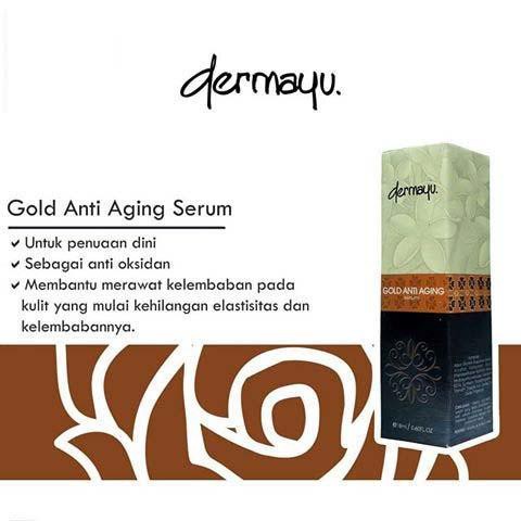 Dermayu Serum Gold Anti Aging - Mencegah Penuaan Dini Pada Kulit Wajah Facial Essence BPOM Original