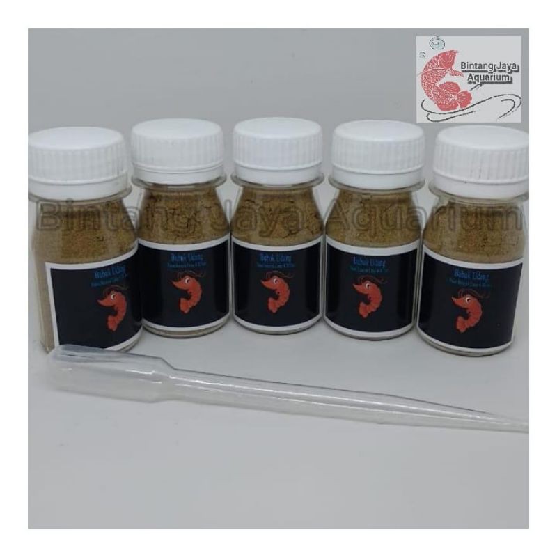 Bubuk Udang Pakan Burayak Cupang Guppy Pengganti Artemia