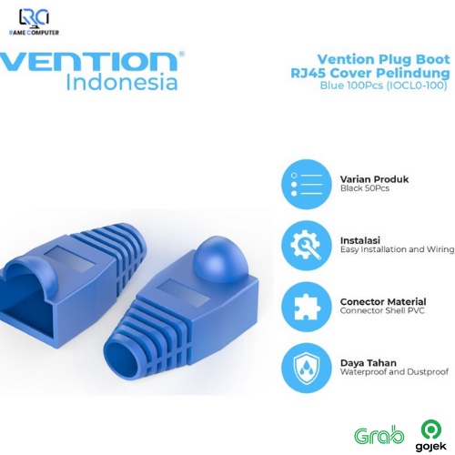 Vention Plug Boot RJ45 Cover Pelindung - IOCL0 Blue 100pcs