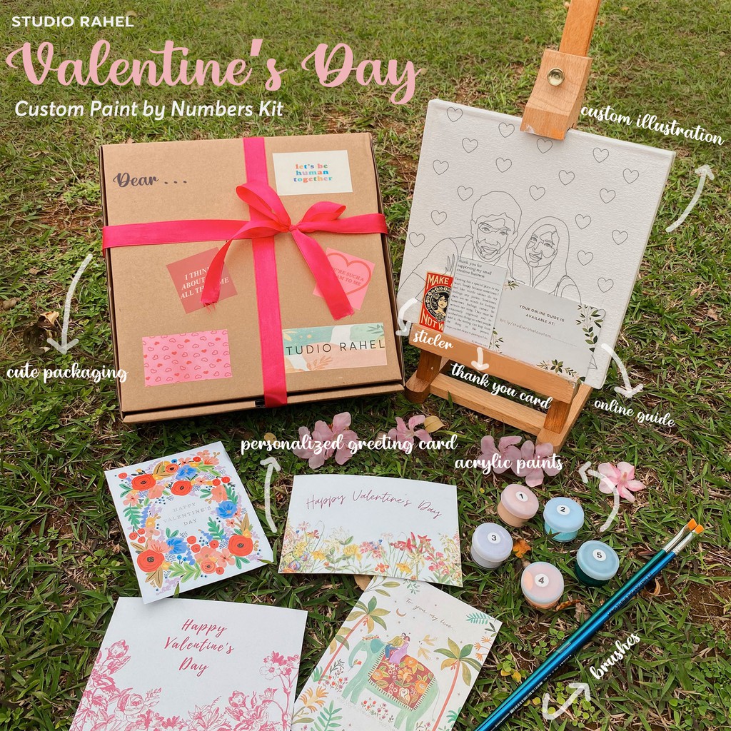 

KADO VALENTINE CUSTOM PAINT BY NUMBERS KIT DARI FOTO